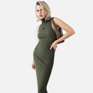 Zara Sleeveless Ribbed Bodycon Dress Size Small